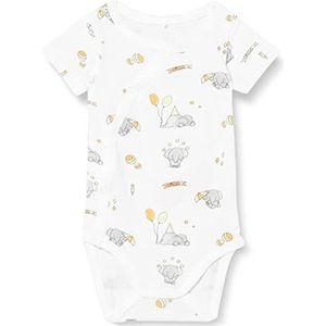 NAME IT Uniseks Nbnpolva Ss Wrap Body, wit (bright white), 62 cm