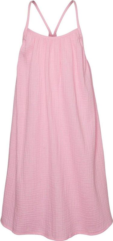 Vero Moda - Lange Jurk - Jersey - Mouwloos - U-Hals - Regular Fit - Boven de Knie