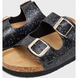 NAME IT NKFFLORA NOOS sandalen, zwart/print: glitter, 39 EU, Black Print Glitter, 39 EU