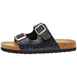 NAME IT Nkfflora Noos sandalen voor meisjes, Black Print Glitter, 30 EU