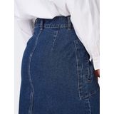 JDY - Olivia - Spijkerrok - Lang - Denim - Knoopsluiting