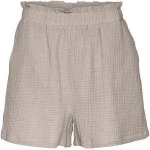 VERO MODA high waist loose fit short VMNATALI taupe