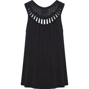 b.young, Dames, Tops, Zwart, Maat: L Viscose,