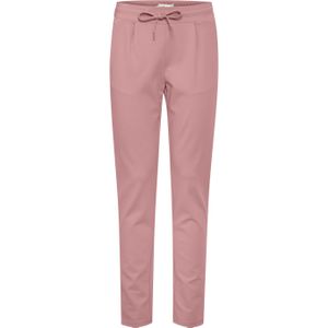 ICHI - 171608 - Casual Broek - Roze Gemêleerd - Jersey-Stof, Trekkoord, Elastische Tailleband