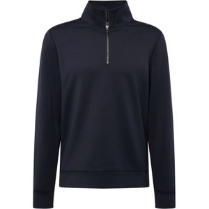 Casual Friday - Sebastian - Sweatshirt - Donkerblauw - Halve Rits