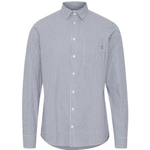 Casual Friday - Anton - Overhemd - Zwart/Wit - Krijtstrepen