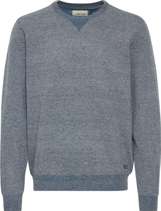Blend Gemêleerde Fijngebreide Trui BHBruton Dress Blues