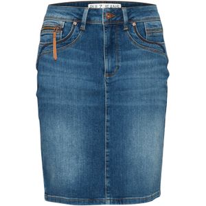 PULZ Jeans Rok 'Karolina'  blauw gemêleerd