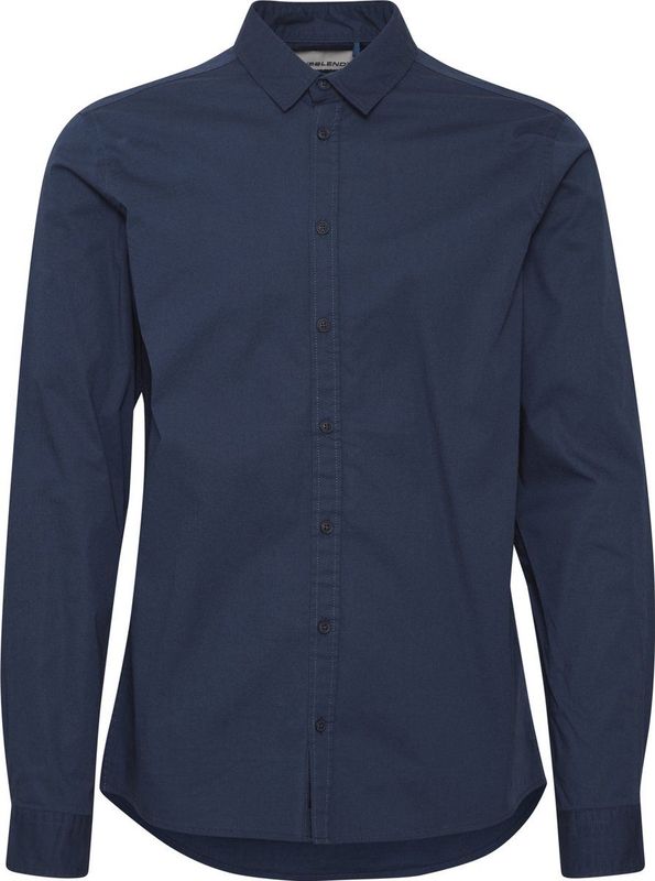 BLEND - Overhemd - Navy - Regular Fit - Lange Mouw