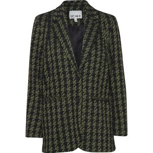ICHI - Ihkate Houndstooth - Blazer - Parrot Green - Oversize
