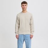 Gebreide Trui - Effen - Knitwear - Ronde Hals - Lange Mouw