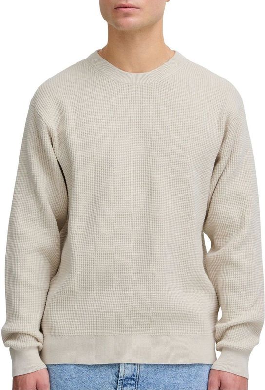 Gebreide Trui - Effen - Knitwear - Ronde Hals - Lange Mouw