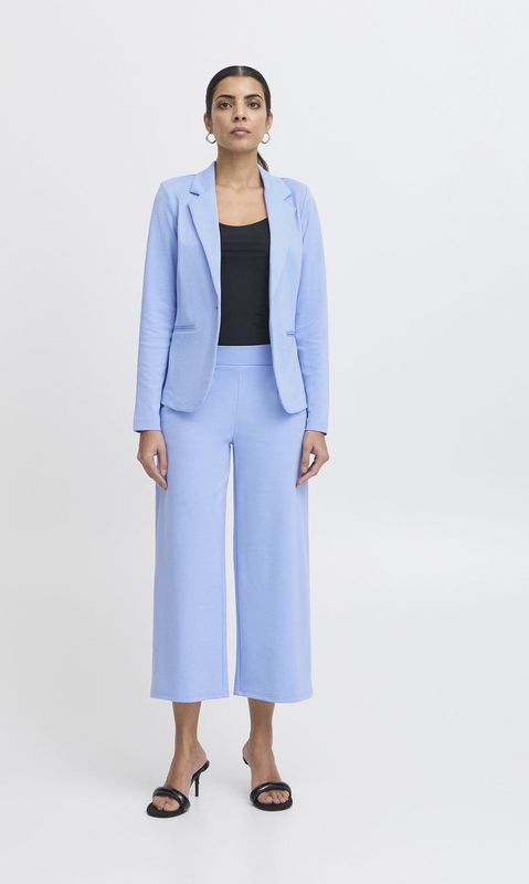 ICHI Rechtvallende Blazer Lichtblauw