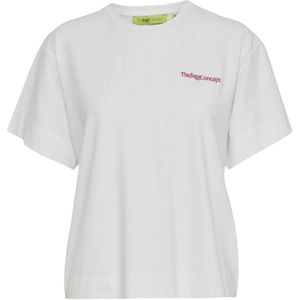 TheJoggConcept - T-shirt - Wit/Rood