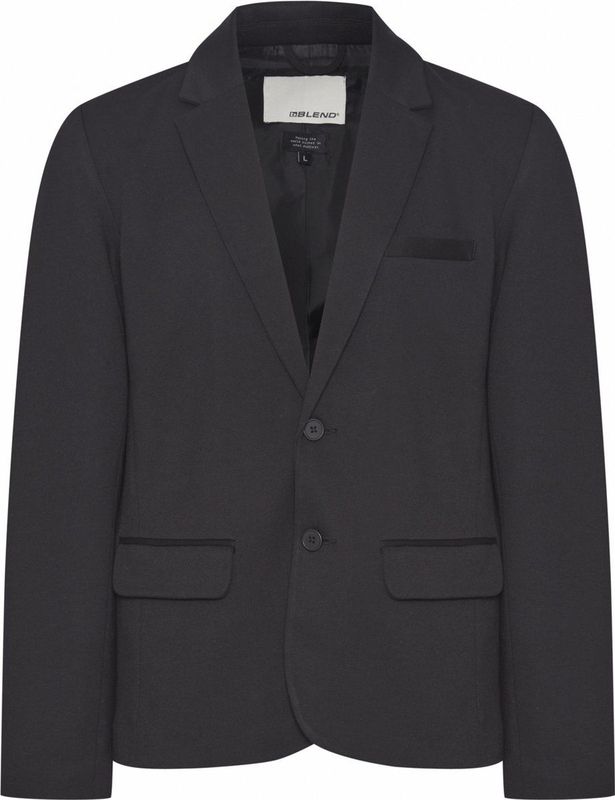 Blazer - Black - Regular Fit - Reverskraag - Lange Mouwen