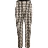 ICHI - Kate - Broek - Beige/Zwart - Tapered - Mid Waist
