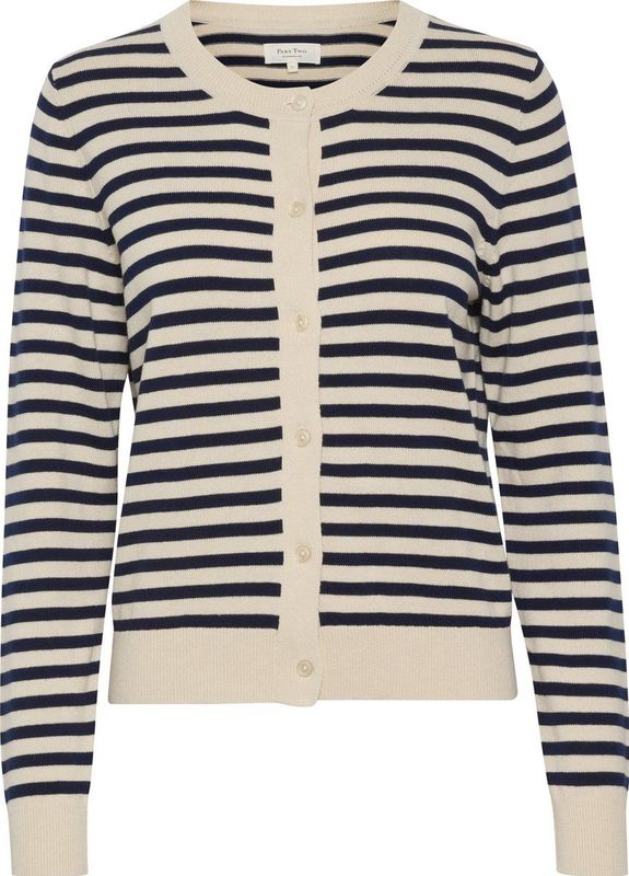 Part Two - Cardigan - Veelkleurig - 100% Katoen - Zachte Streep