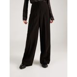 Soaked in Luxury - Slcorinne Wide Long Pants - Broek - Zwart - 78% Polyester 18% Viscose 4% Elastaan