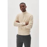 Matinique - Lagoon - Gebreide Herenpullover - Blauw - Katoenmix