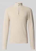 Matinique - Lagoon - Gebreide Herenpullover - Blauw - Katoenmix