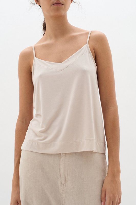 InWear - Feminine Camisole Blouse Haze - Blousetop - Beige - Verstelbare Schouderbandjes