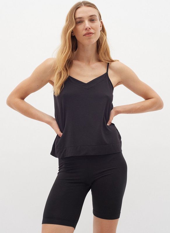 InWear - Mouwloze Top - Zwart - Verstelbare Bandjes