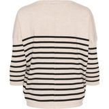 Saint Tropez - Oversized Trui - Gestreept - Ronde Halslijn - 3/4 Mouwen