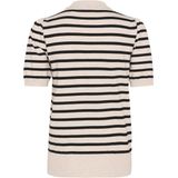 Saint Tropez - Gestreepte Top - Korte Mouwen - Ronde Hals - Gebreid
