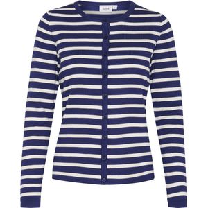 Vest - Marine - Regular Fit - Lange Mouwen - 80% Viscose - 20% Polyamide