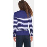 Saint Tropez - Gebreide Trui - Blauw - Viscose