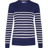 Saint Tropez - Gebreide Trui - Blauw - Viscose