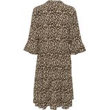 Viscose Tuniekjurk - Dierenprint - Gedrapeerd - Driekwart Mouw