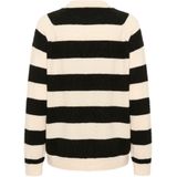 Saint Tropez - Gebreide Trui - Ice Black Stripe - Losvallend Ontwerp