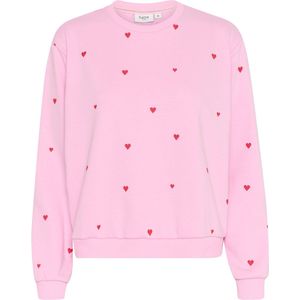 Saint Tropez, Dames, Sweatshirts & Hoodies, Roze, Maat: M Lame,