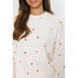 Saint Tropez - Sweatshirt Dames - Katoen - Kleur: Beige