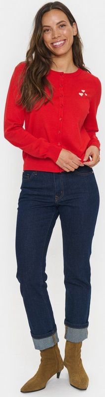 Vest - Effen - Knitwear - Ronde Hals - Lange Mouw - Normale Pasvorm