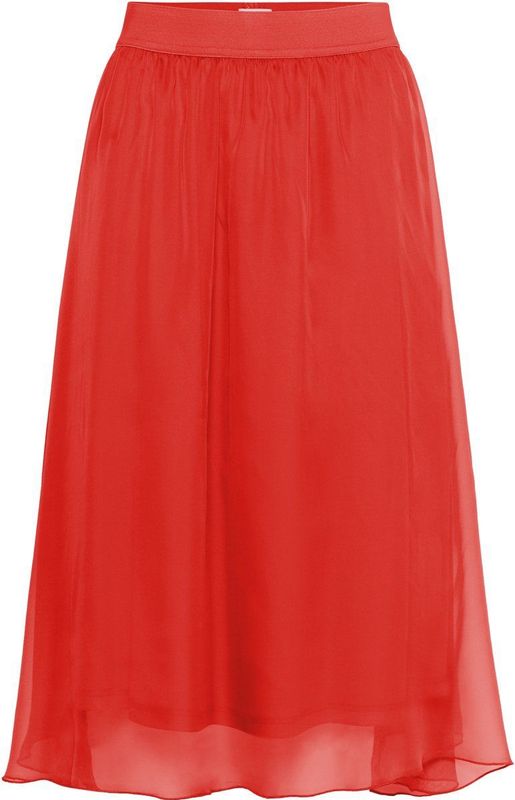 SAINT TROPEZ - CoralSZ - A-lijnrok - Rood - 3/4 Lengte