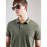 Matinique - Mapoleo Melange - Polo - Donkergroen - Lange Mouwen - Katoen