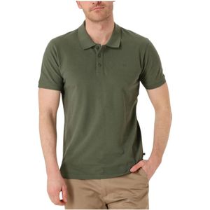 Matinique - Mapoleo Melange - Polo - Donkergroen - Lange Mouwen - Katoen