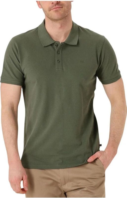 Matinique - Mapoleo Melange - Polo - Donkergroen - Lange Mouwen - Katoen