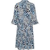 SAINT TROPEZ - Eda - Tuniekjurk - Azuur - Dierenprint