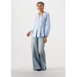 InWear Blouse Blauw - Effen - V-hals