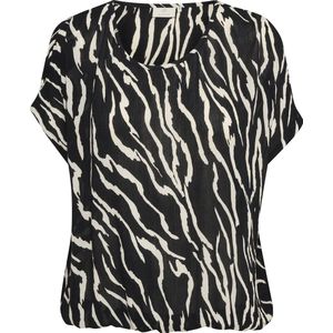 Kaffe KAamber SL Printed Dames Blouse - Maat 40