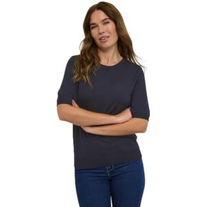 Gebreide Trui - Effen - Knitwear - Normale Pasvorm - Halve Mouw