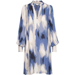 Jurk - Relaxed Fit - Jerseyjurk - Groen - 100% Viscose (LENZING™ ECOVERO™)