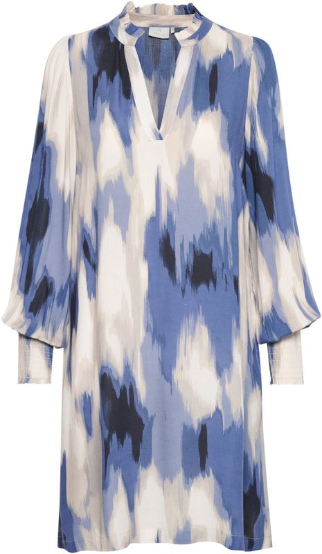 Jurk - Relaxed Fit - Jerseyjurk - Groen - 100% Viscose (LENZING™ ECOVERO™)