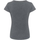 My Essential Wardrobe - Blouseshirt - Duifblauw - Geribbeld Gebreid