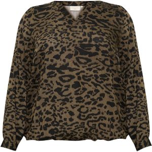 Blouse - Dierenprint - Viscose - Lange Mouw - Normale Pasvorm