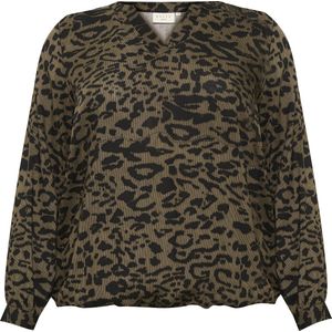 Blouse - Dierenprint - Viscose - Lange Mouw - Normale Pasvorm