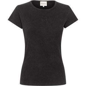 My Essential Wardrobe - Mandy T-Shirt - Zwart - Katoen - Korte Mouwen